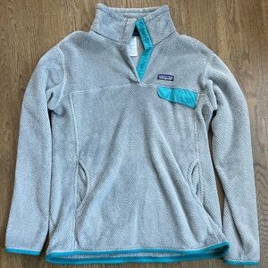 Patagonia Gray Half Snap Gray Fleece